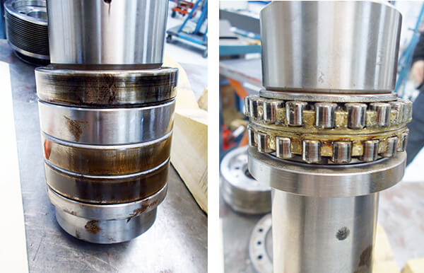 Bridgeport Discovery Bearing Stack_roller bearings. Bridgeport Spindle Repair