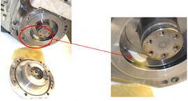 Removing of the front cover on an Intergrex Spindle
