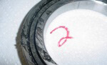 Contaminated bearing on Mori Seiki NH 5000 spindle