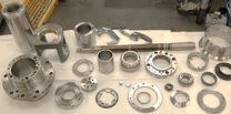 Mori Seiki NH 5000 spindle parts cleaned and ready for inspection.