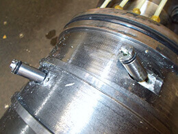 Mazak Variaxis  spindle repair and rebuild_removed jets_cleaned orifices and internal passages