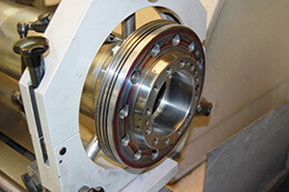 Puma-2600Y-Grinding a shaft to achieve super precise run-out. Turning Centers and Lathes Spindle Repair.