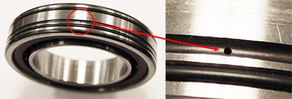 Special Bearing with lube holes
