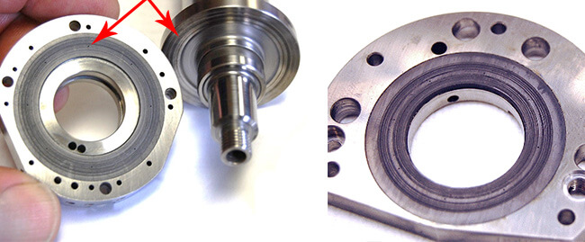 Spindle repair and rebuild_axial bearing contamination