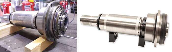 Mori Seiki NL2500 Spindle repair and rebuild_before and after