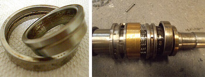 Nachi Fujikoshi spindle repair and rebuild_contaminated_worn bearings