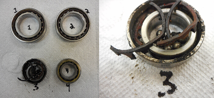 Giordano Colombo Spindle Repair and Rebuild_bearing failure