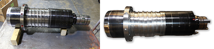 Mitsubishi spindle repair and rebuild_before and after