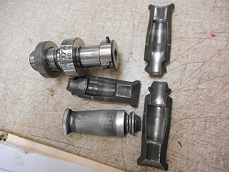 Mitsubishi spindle repair and rebuild_worn spindle gripper assembly.