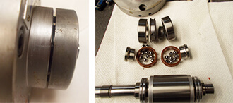 Seiko Seiki Spindle Repair and Rebuild_in stages of disassembly