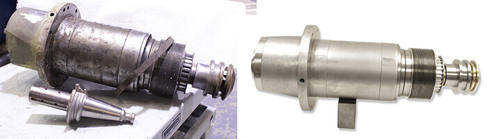Umbra Spindle Repair and Rebuild_before and after